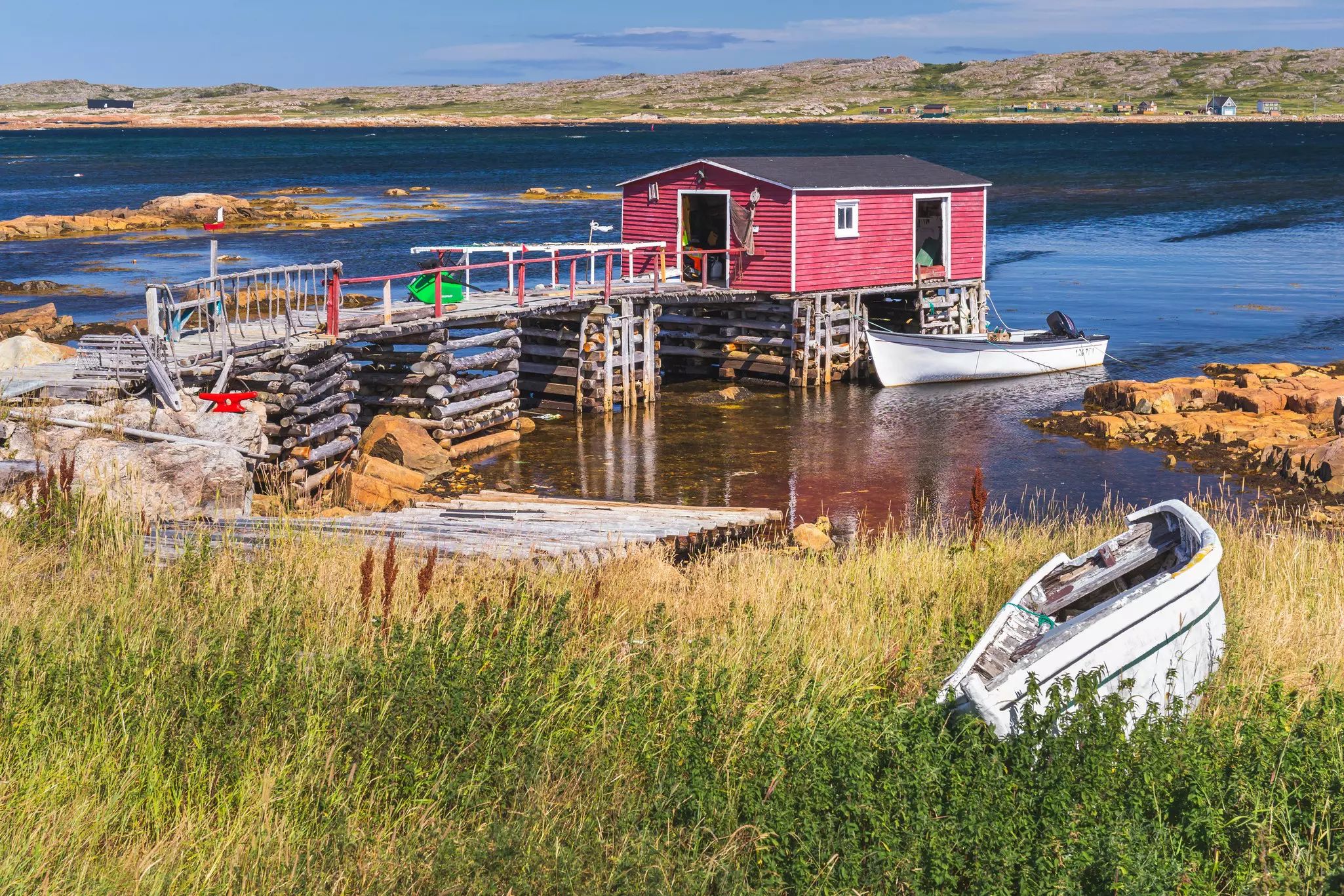 The fishing village of Joe Batt's Arm, Fogo Island.