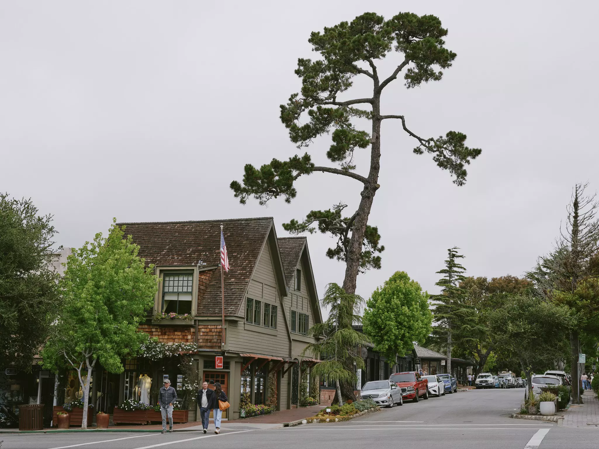 Historic buildings at an intersection