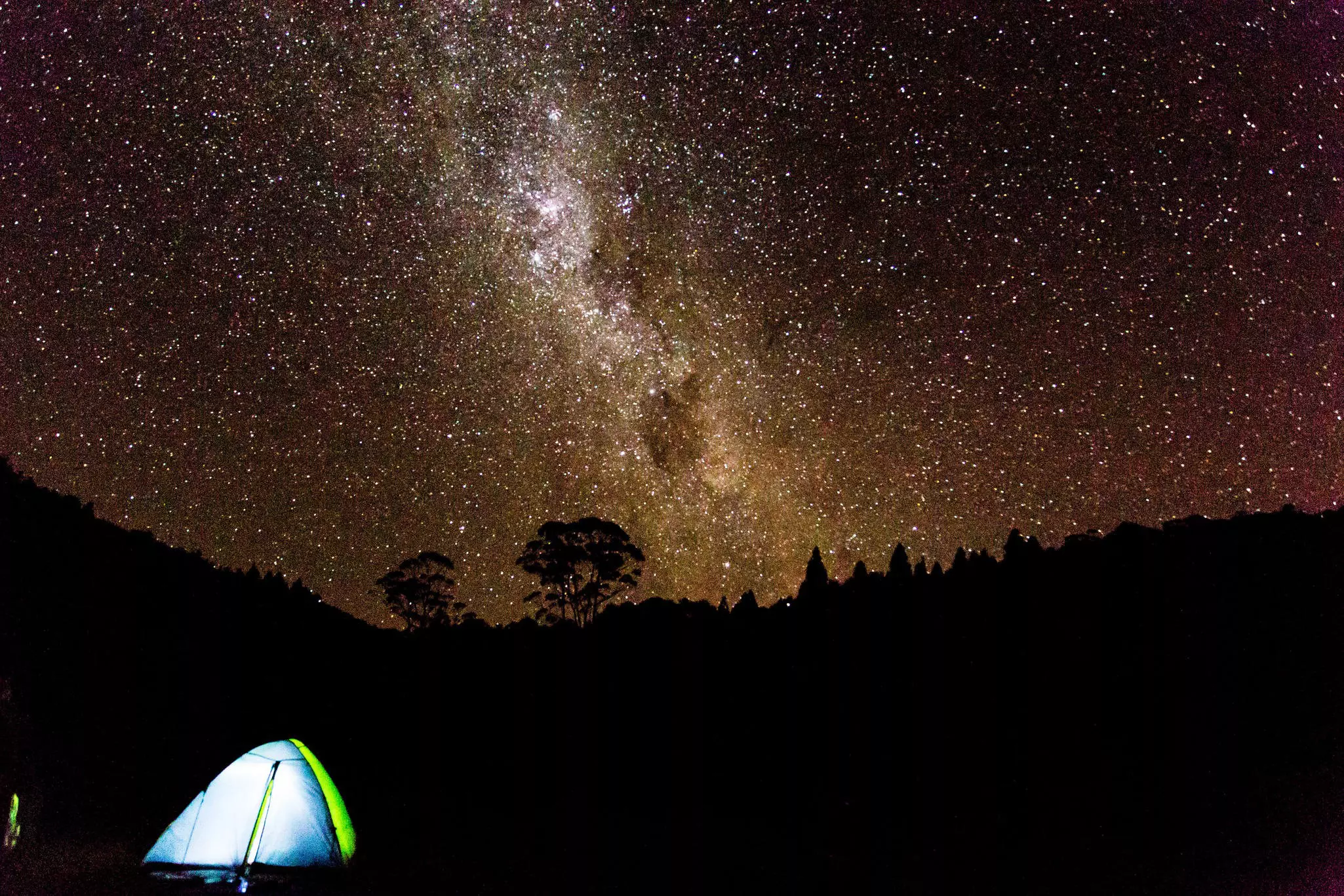 Camping under the stars in New Zealand.