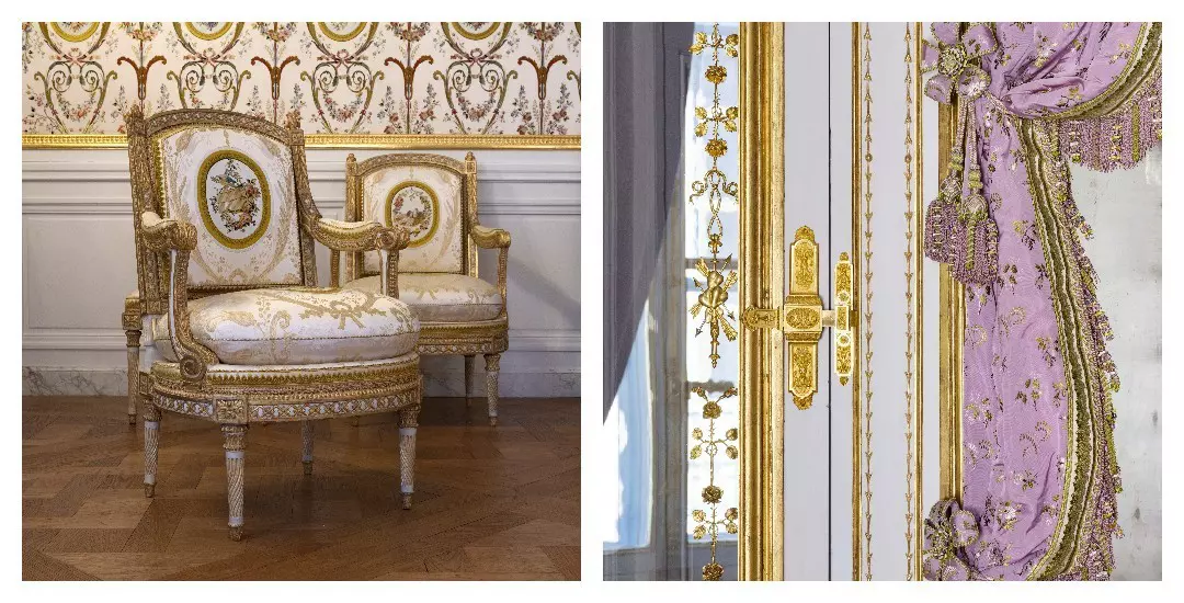 The 18th-century furniture and furnishings in Marie Antoinette’s private chambers have been carefully restored © courtesy Château de Versailles