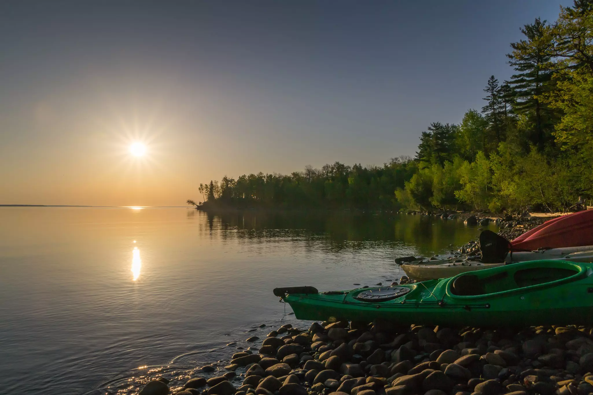 Sunrise at Town Beach, Madeline Island. Spring 2016 Series, Madeline Island, Wisconsin