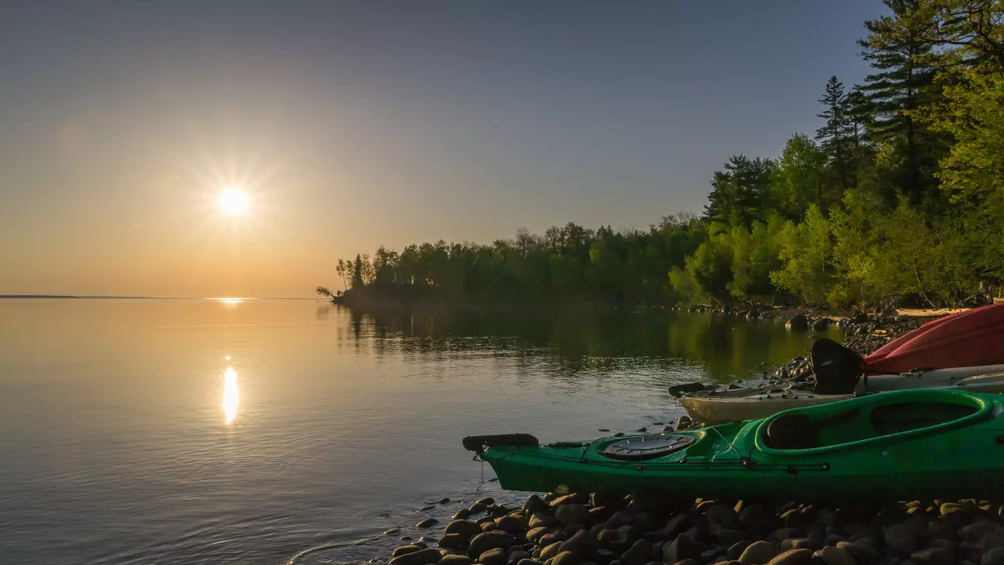 Sunrise at Town Beach, Madeline Island. Spring 2016 Series, Madeline Island, Wisconsin