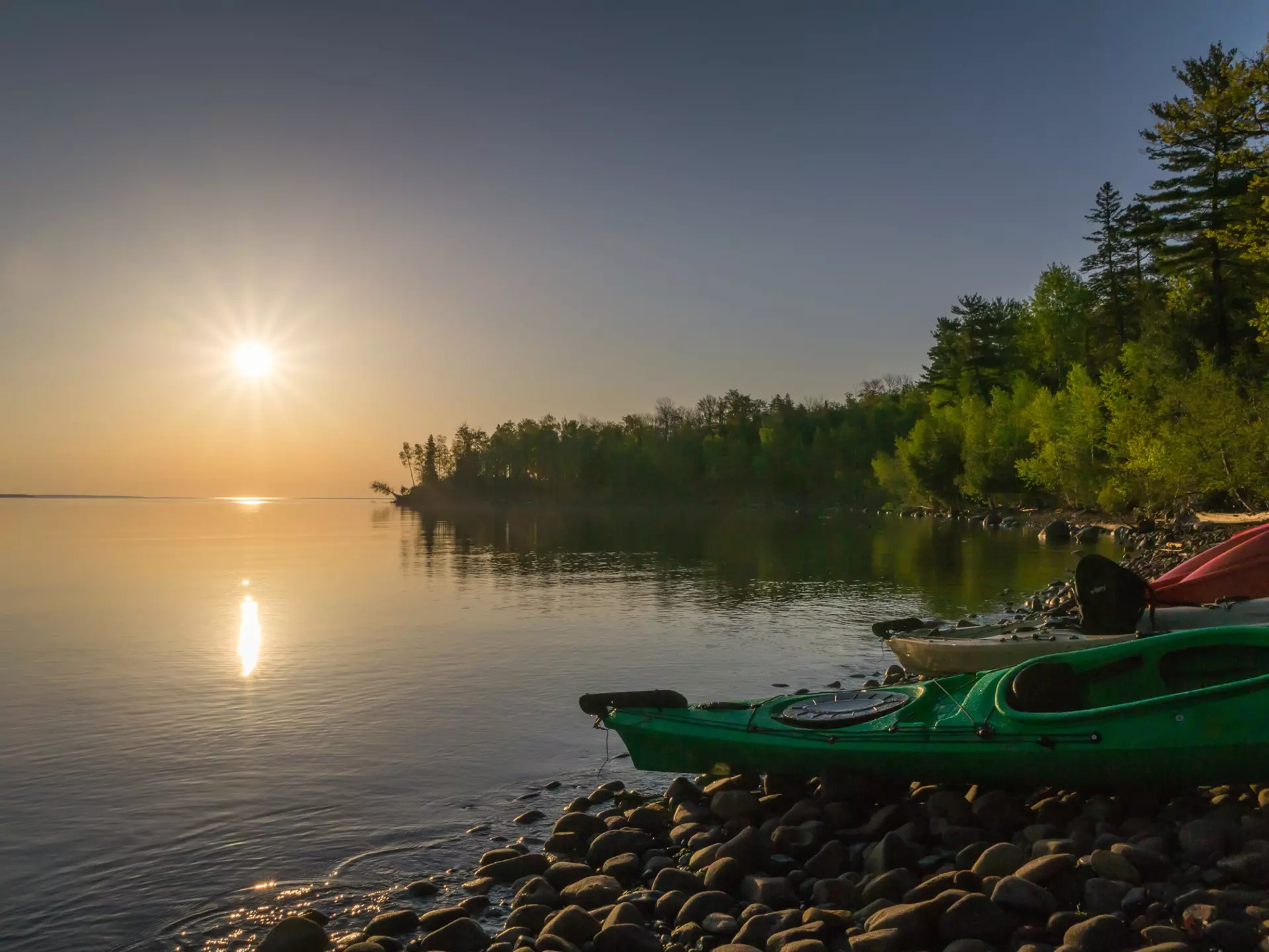 Sunrise at Town Beach, Madeline Island. Spring 2016 Series, Madeline Island, Wisconsin