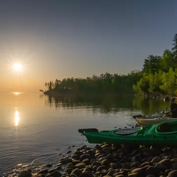 Sunrise at Town Beach, Madeline Island. Spring 2016 Series, Madeline Island, Wisconsin