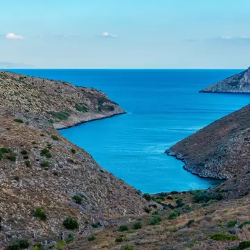 View of the sea from Cape Tenaro in Greece.