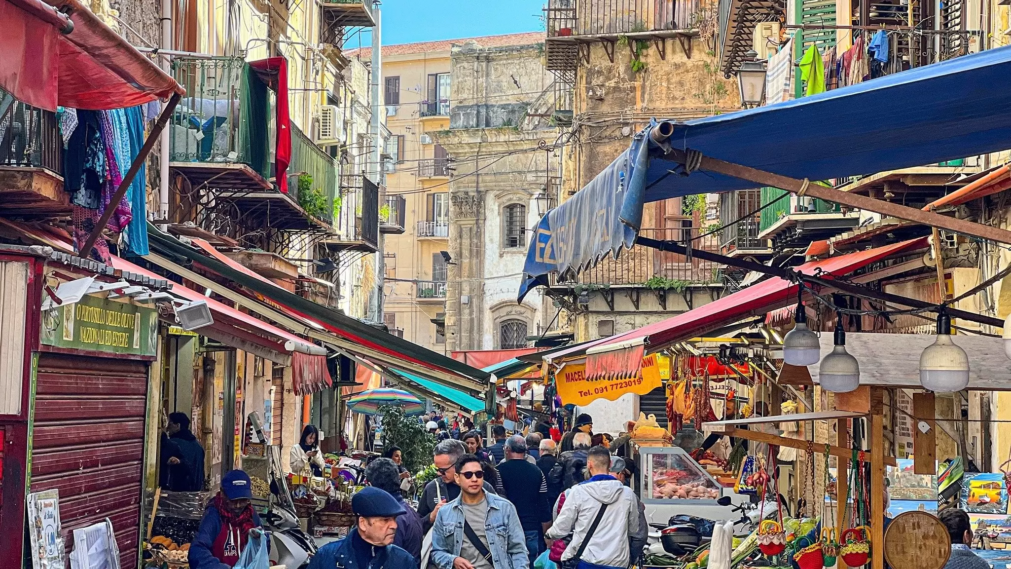 Palermo’s fabled, ever-crowded Mercato del Ballarò. Eric Isselee/Shutterstock