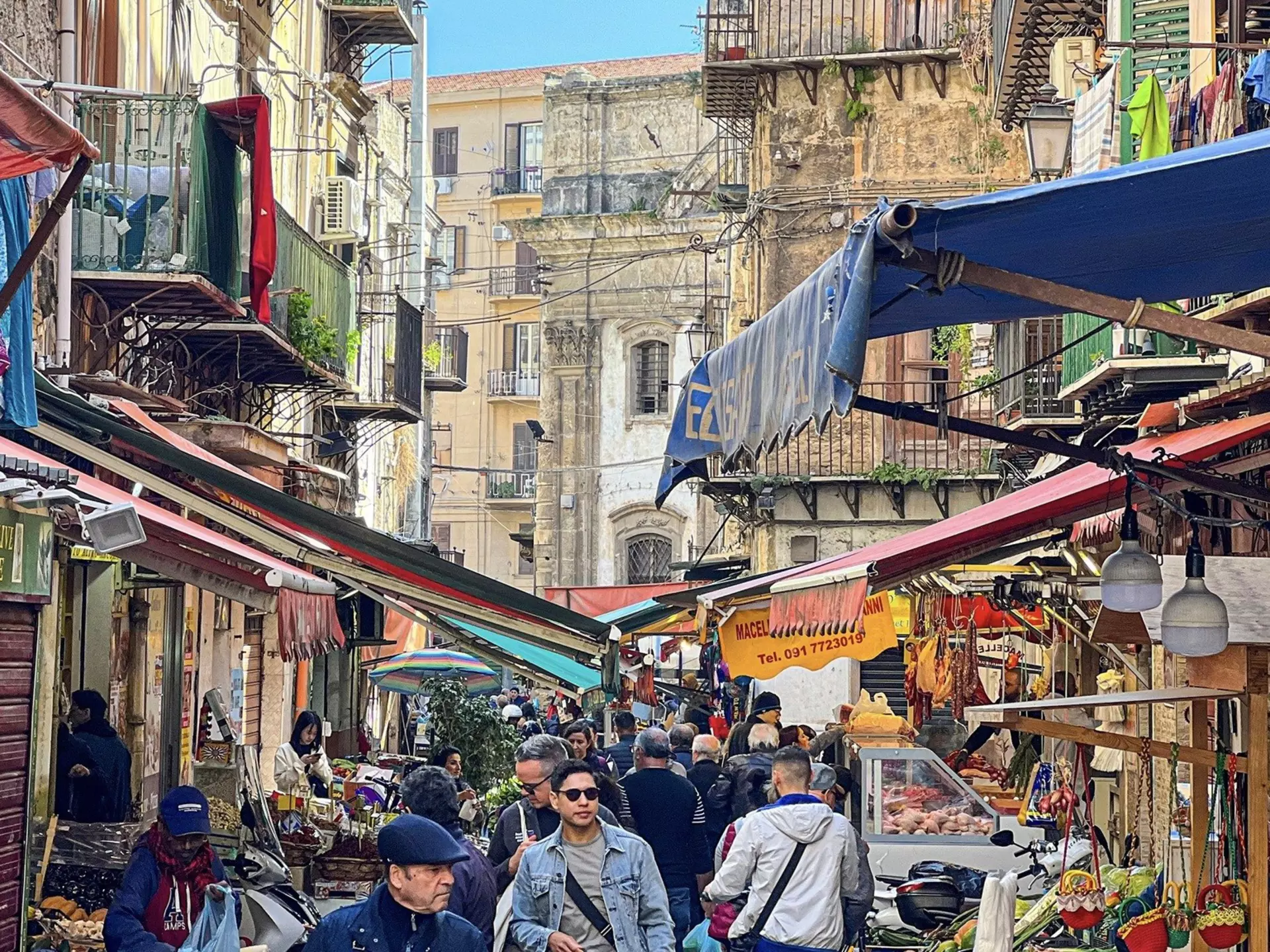 Palermo’s fabled, ever-crowded Mercato del Ballarò. Eric Isselee/Shutterstock