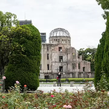Hiroshima Japan, the Atomic Bomb Dome in Peace Memorial Park in Hiroshima city at daytime during autumn in Japan., License Type: media, Download Time: 2025-05-22T14:23:32.000Z, User: lonelyplanetmedia, Editorial: false, purchase_order: 65050 - Digital Destinations and Articles, job: Global Publishing WIP, client: Global Publishing WIP, other: Pia Peterson Haggarty // SS Comp Ingestion