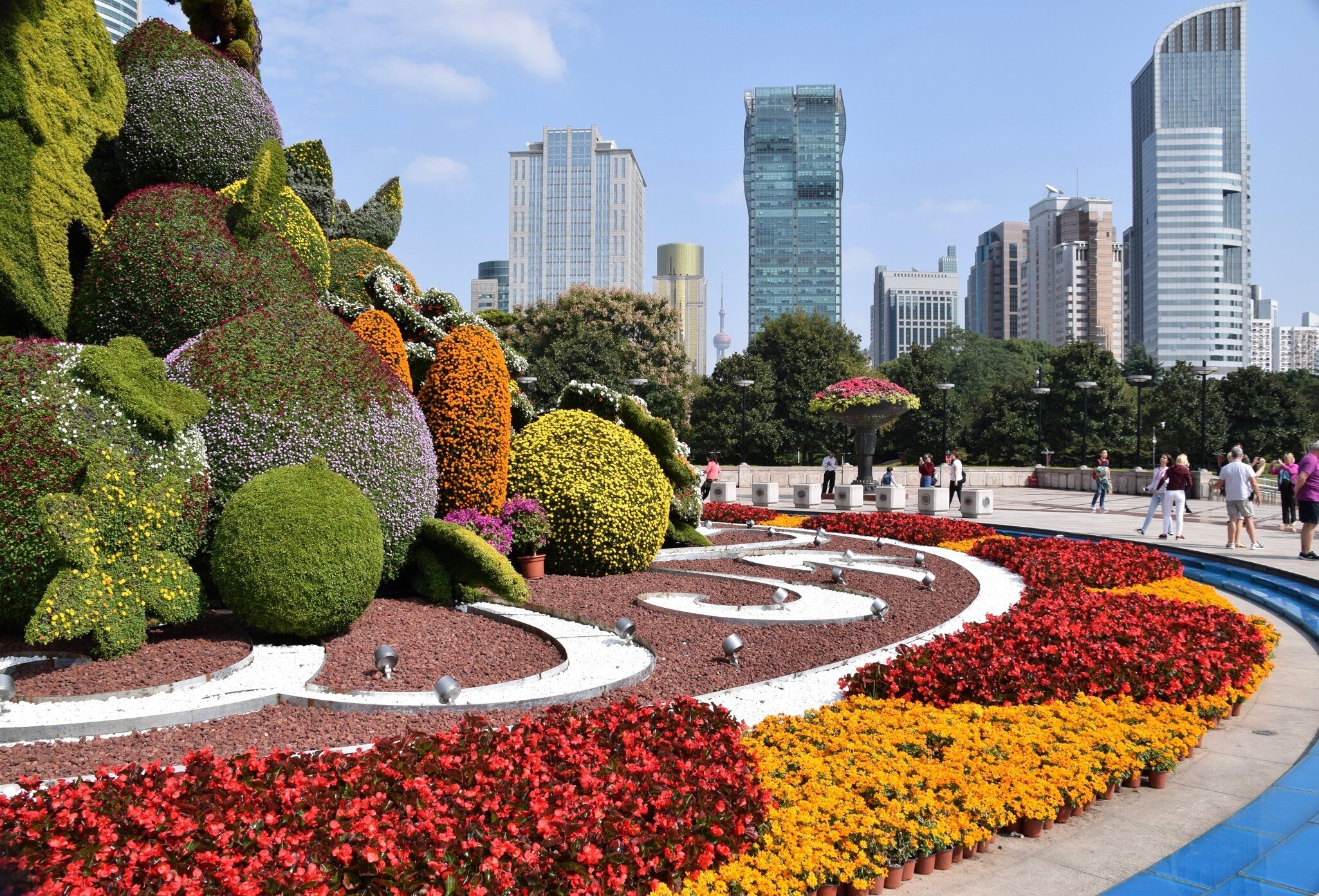 Shanghai, China. October 25, 2018. Amazing Flower displays in The Peoples Square, Shanghai. , License Type: media, Download Time: 2026-08-25T19:16:14.000Z, User: LP_NZhan, Editorial: true, purchase_order: 65050 - Digital Destinations and Articles, job: App Content, client: Lonely Planet  App, other: Nadine Zhan