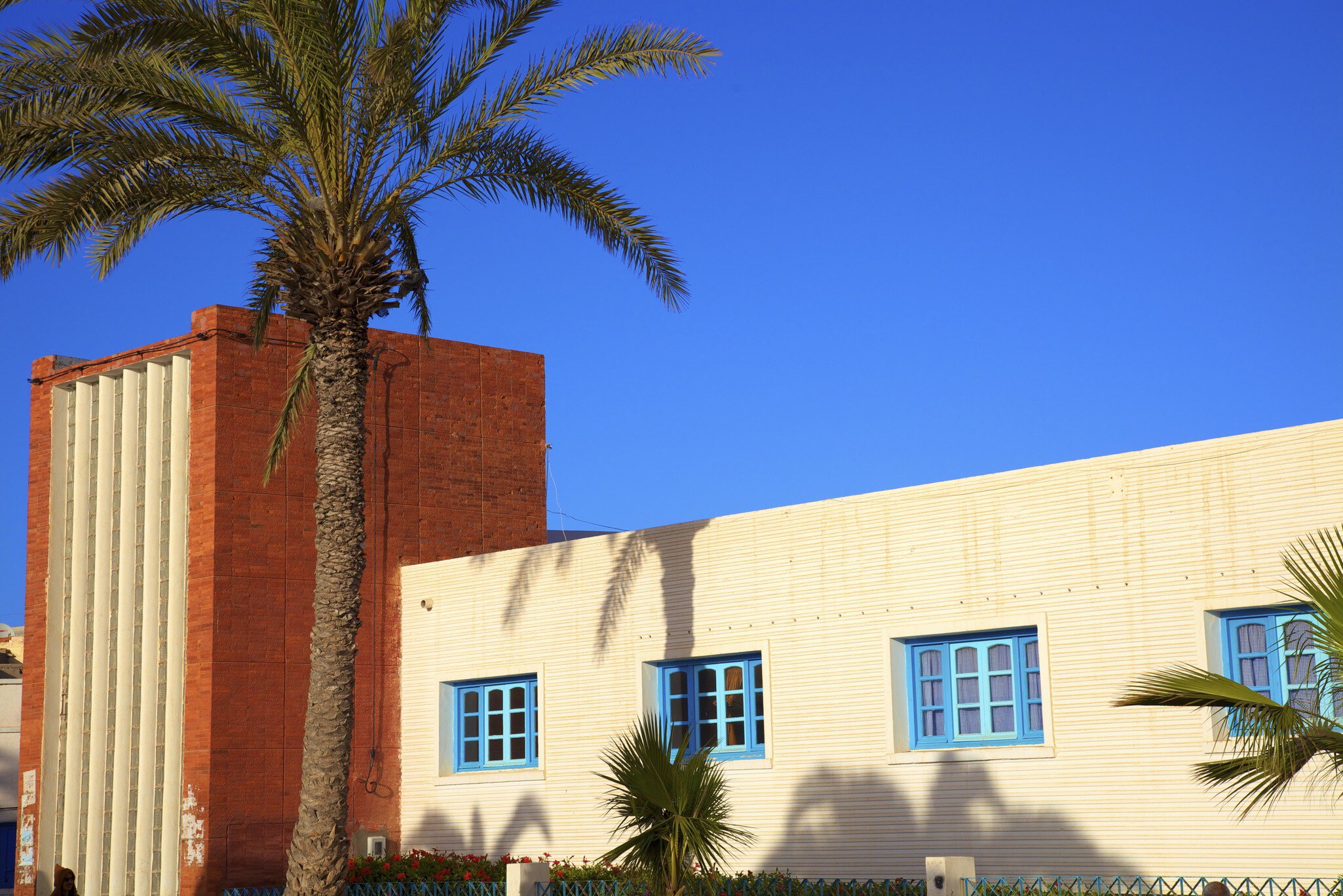 Art Deco architecture, Sidi Ifni, Morocco, North Africa, Africa