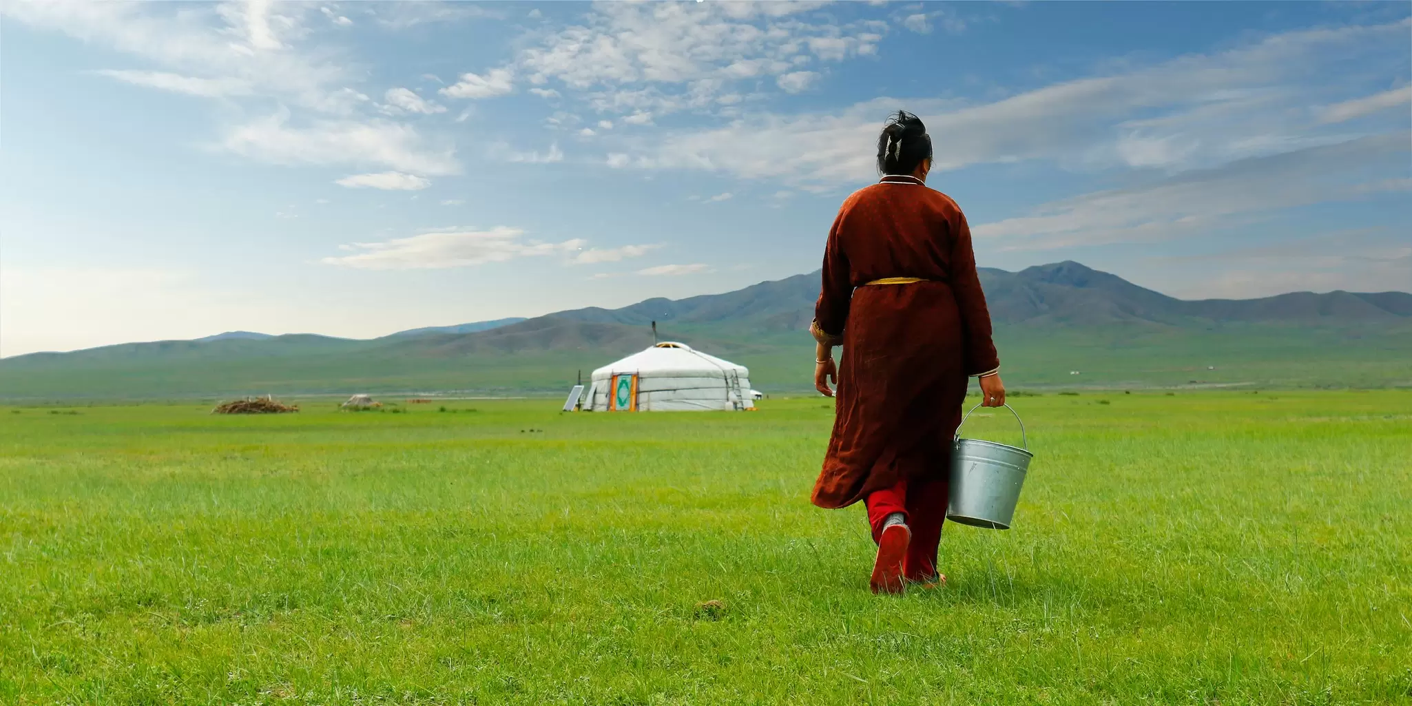 A Mongolian farmer. michel arnault/Shutterstock