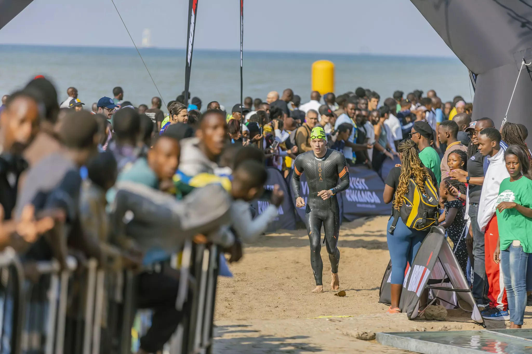 The Ironman 70.3 Triathlon will be returning to the welcoming terrains and waters of Rwanda’s Rubavu district for the third time © Courtesy of Visit Rwanda
