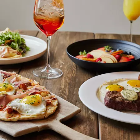 Beautiful plates at Bistro du Midi.