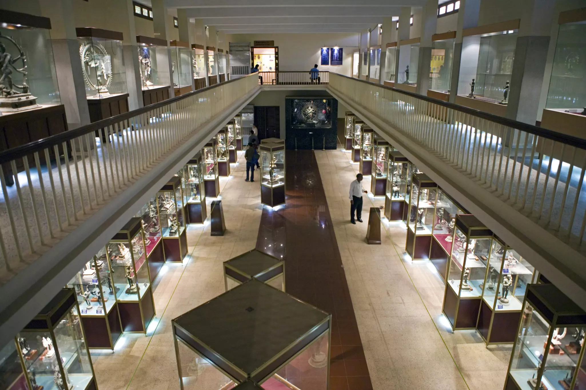 Bronze religious sculptures on display at the Government Museum in Chennai, India.