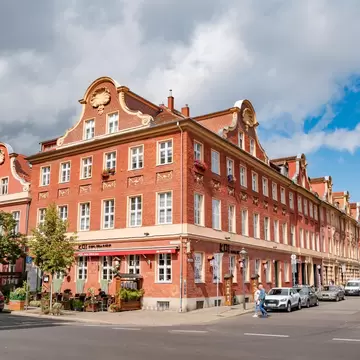 Dutch Quarter (Holländisches Viertel) with red brick buildings, State of Brandenburg (Land Brandenburg) in Potsdam, Germany.