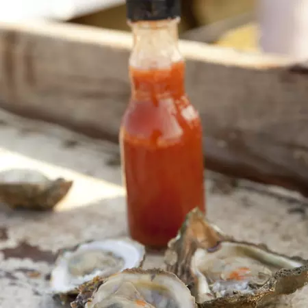 Lonely Planet Traveller Magazine, Issue 36, Florida, Perfect trip
Freshly shucked oysters and hot sauce.