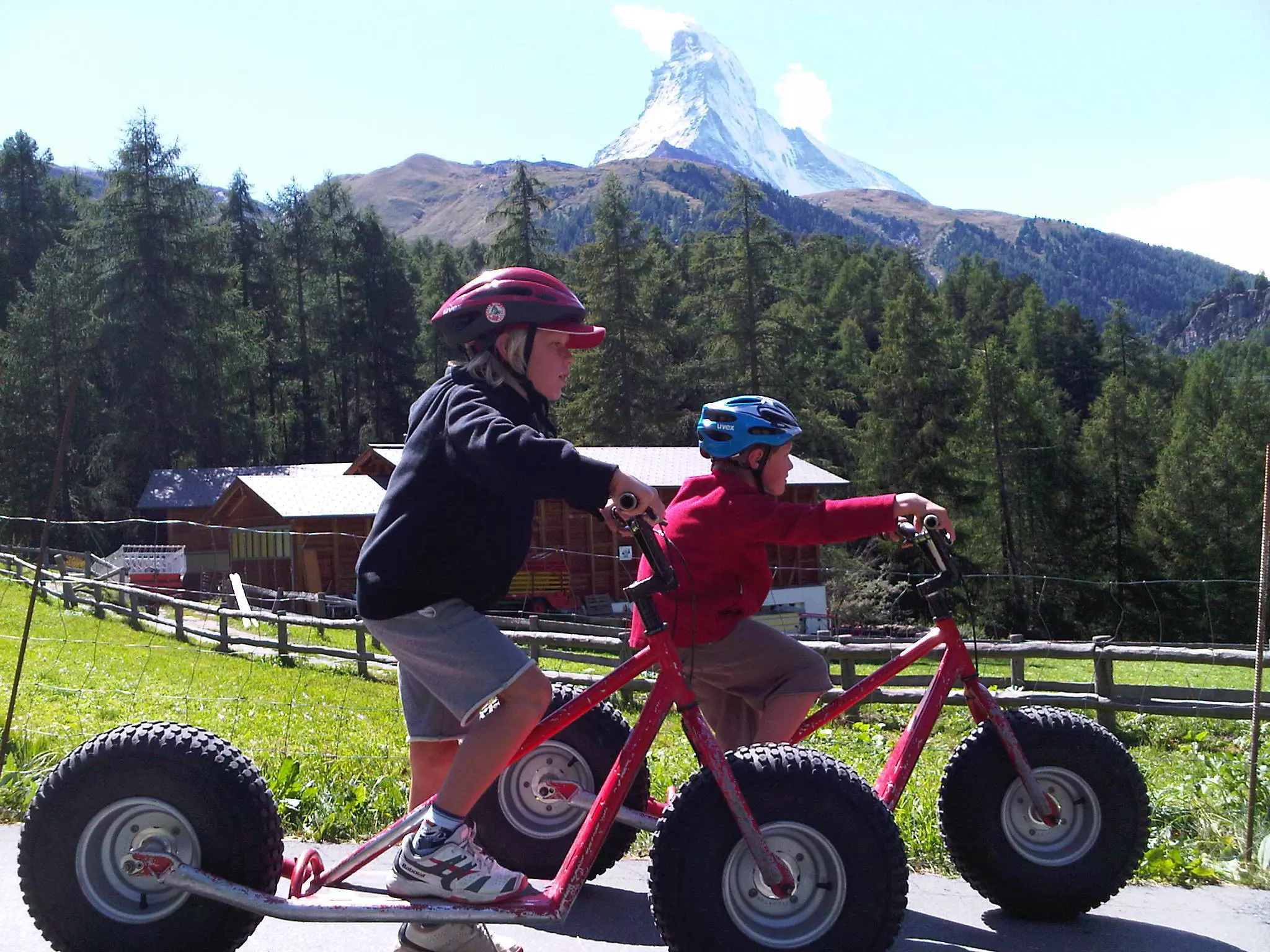In the summer months, you can find mountain-biking adventures for all ages in the cool Alps © Nicola Williams