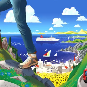 Sustainable travel: hiking, sailing, driving, train-hopping