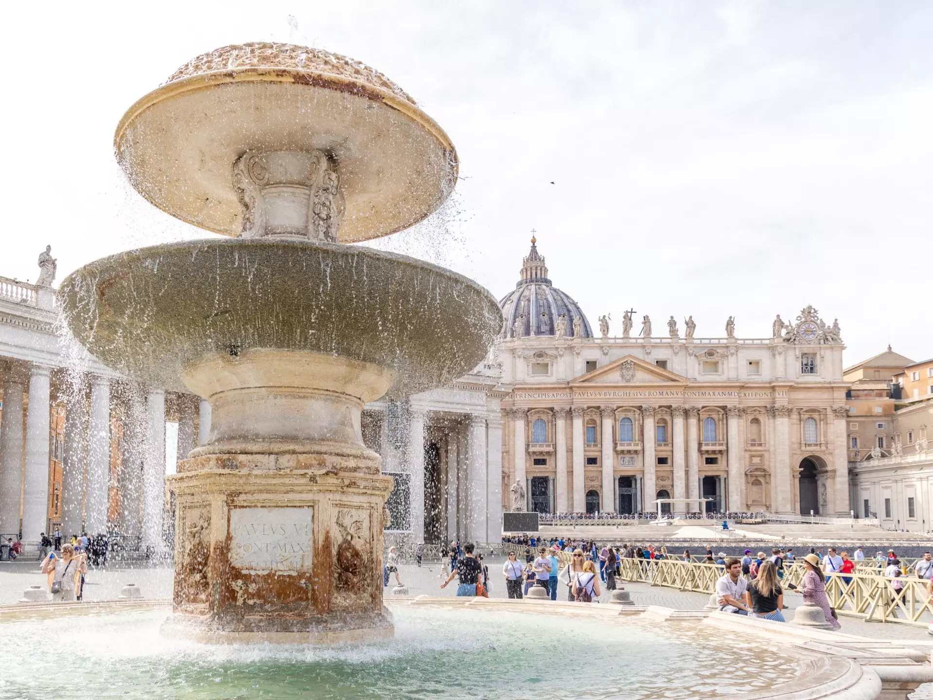 The dome of St Peter's Basilica in the Vatican, Rome. Jose Luis Vega/Shutterstock