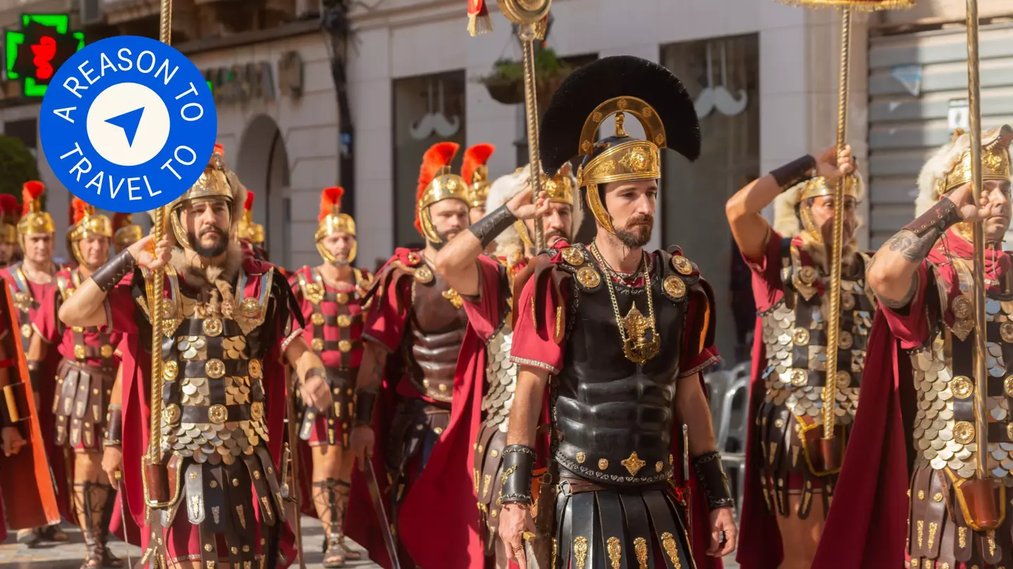 Each September, the Fiestas de Carthagineses y Romanos bring historical reenactments and festive parties to the city of Cartagena, Spain © Q77photo / Shutterstock