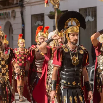 Each September, the Fiestas de Carthagineses y Romanos bring historical reenactments and festive parties to the city of Cartagena, Spain © Q77photo / Shutterstock