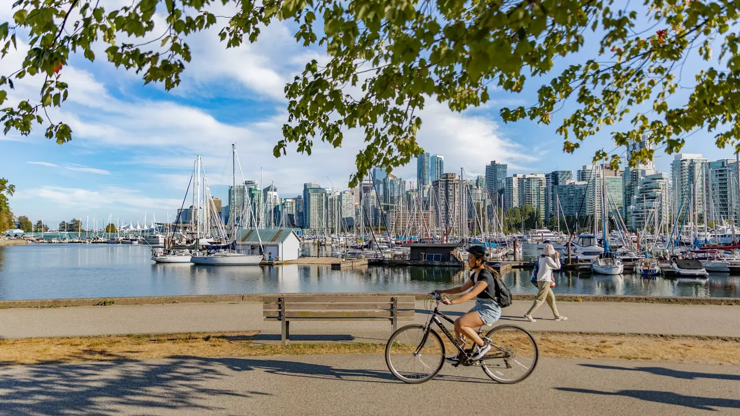 Cyclist in Vancouver