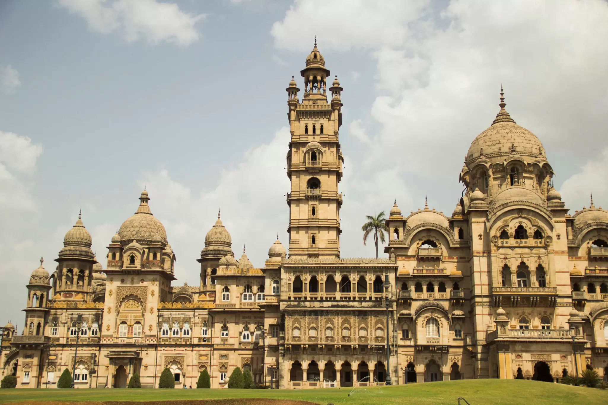 The domes of the Lakshmi Vilas Palace in Vadodara (Baroda) in Gujarat, India.