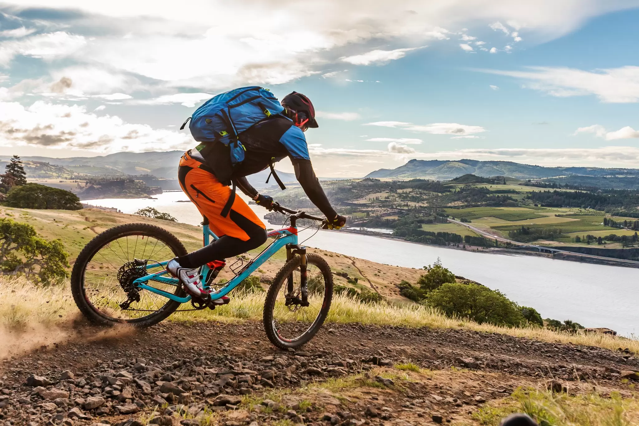 Join locals on the trail on a bikepacking trip in Oregon © Sawaya Photography / Getty Images