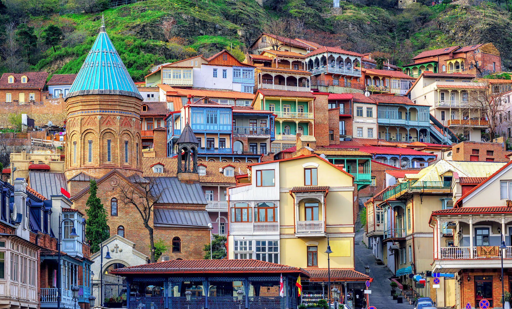 Colourful traditional houses with wooden carved balconies in the Old Town of Tbilisi.
629182610
ancient, architecture, balcony, beautiful, blue, brick, building, carving, caucasus, center, church, city, color, colorful, destination, downtown, famous, georgia, georgian, hill, historical, history, houses, medieval, meidan, old, old town, picturesque, renovation, romantic, roofs, stone, street, tbilisi, tiflis, time, tower, town, view, vintage, wall, wooden