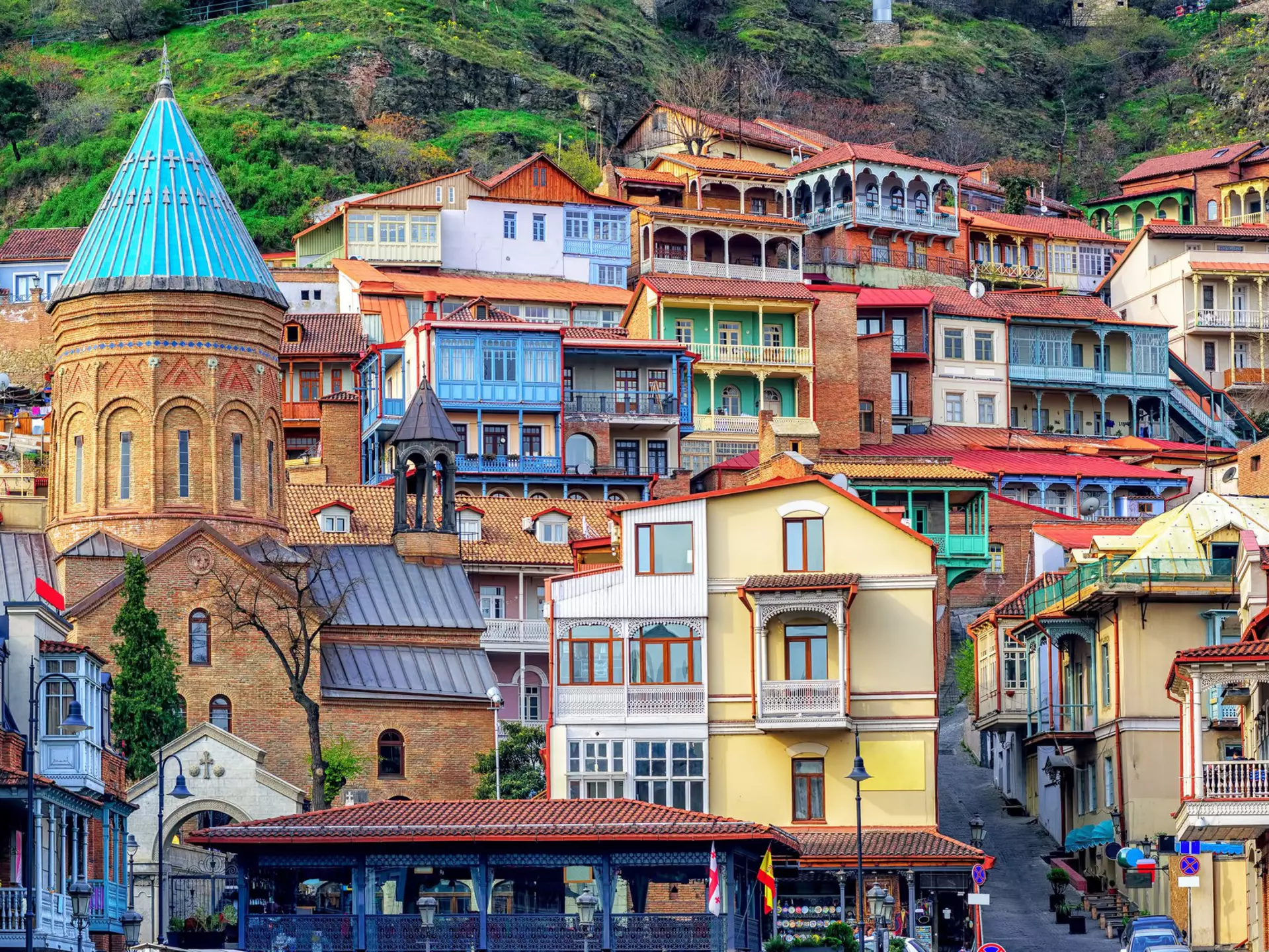 Colourful traditional houses with wooden carved balconies in the Old Town of Tbilisi.
629182610
ancient, architecture, balcony, beautiful, blue, brick, building, carving, caucasus, center, church, city, color, colorful, destination, downtown, famous, georgia, georgian, hill, historical, history, houses, medieval, meidan, old, old town, picturesque, renovation, romantic, roofs, stone, street, tbilisi, tiflis, time, tower, town, view, vintage, wall, wooden