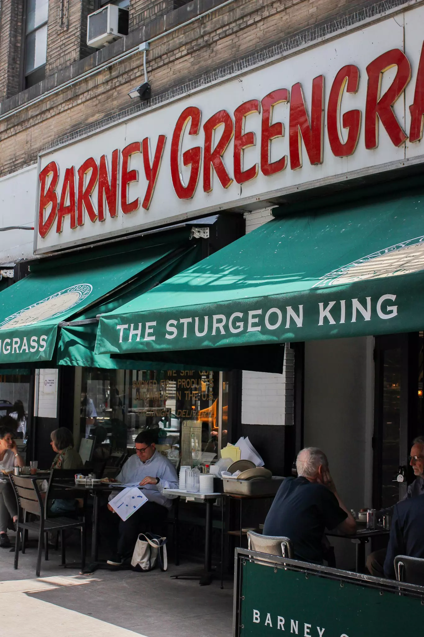 Exterior of Barney Greengrass. May 2024