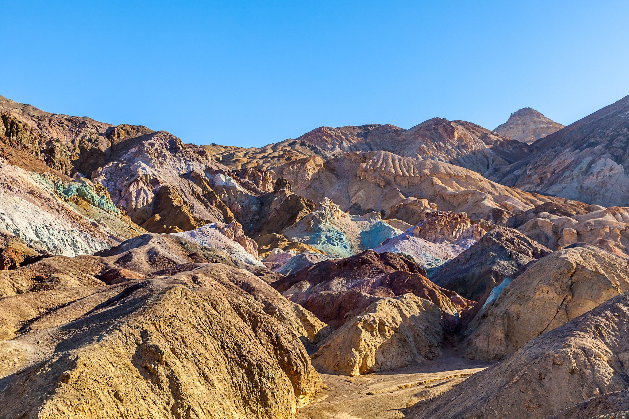 Artist's Palette in Death Valley National Park, California.