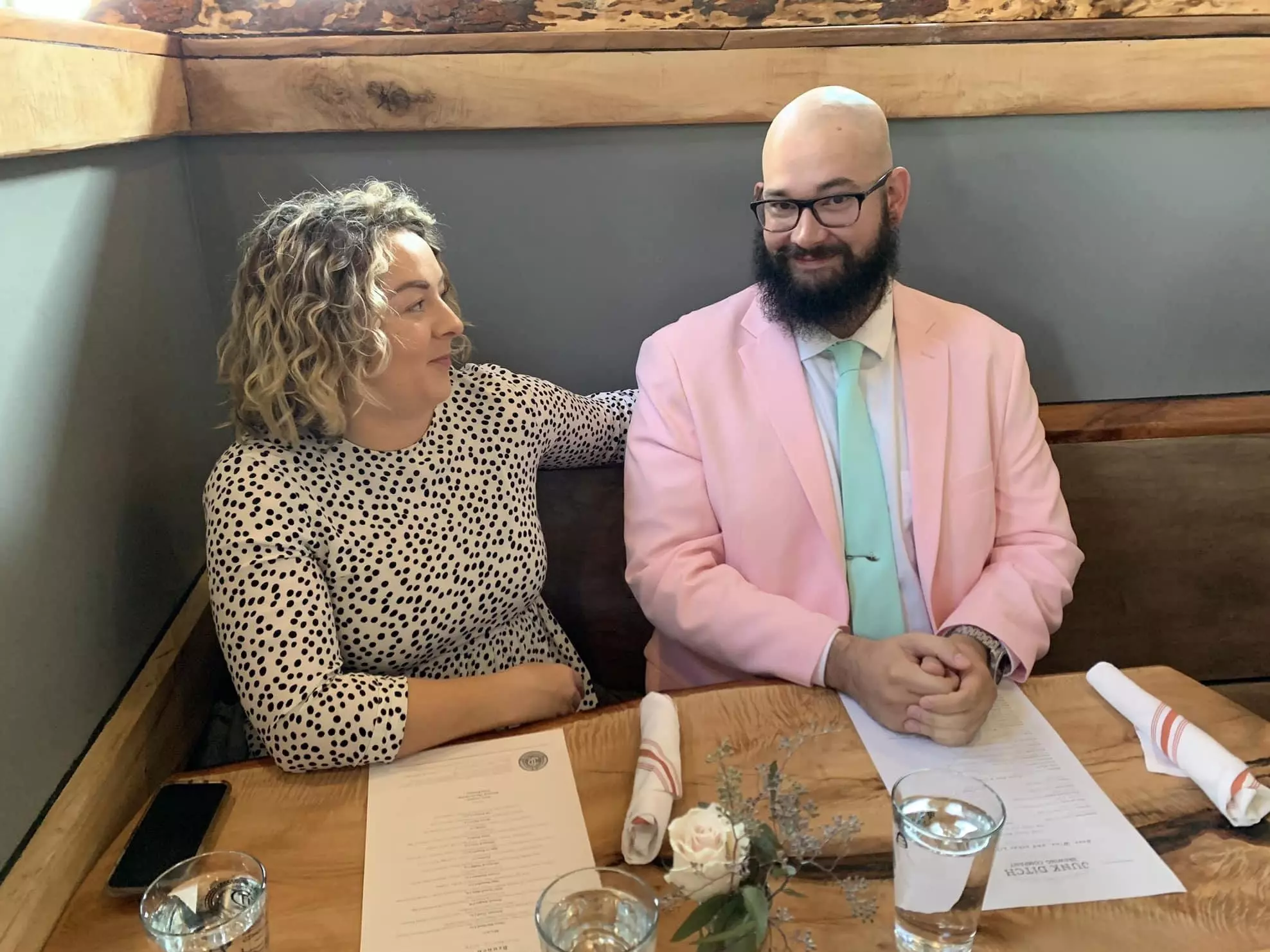 A first date over chicken wings (not pictured) led to a fast connection © courtesy of Rosemary McCabe