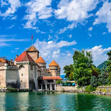 Castle Chillon, one of the most visited castles in Switzerland.