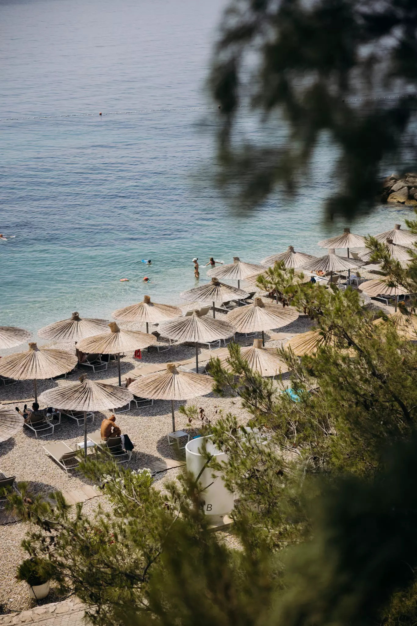 View of the beach beside Mistral Beach Club