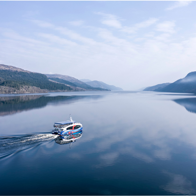 A tour Boat on Loch Ness, Scotland