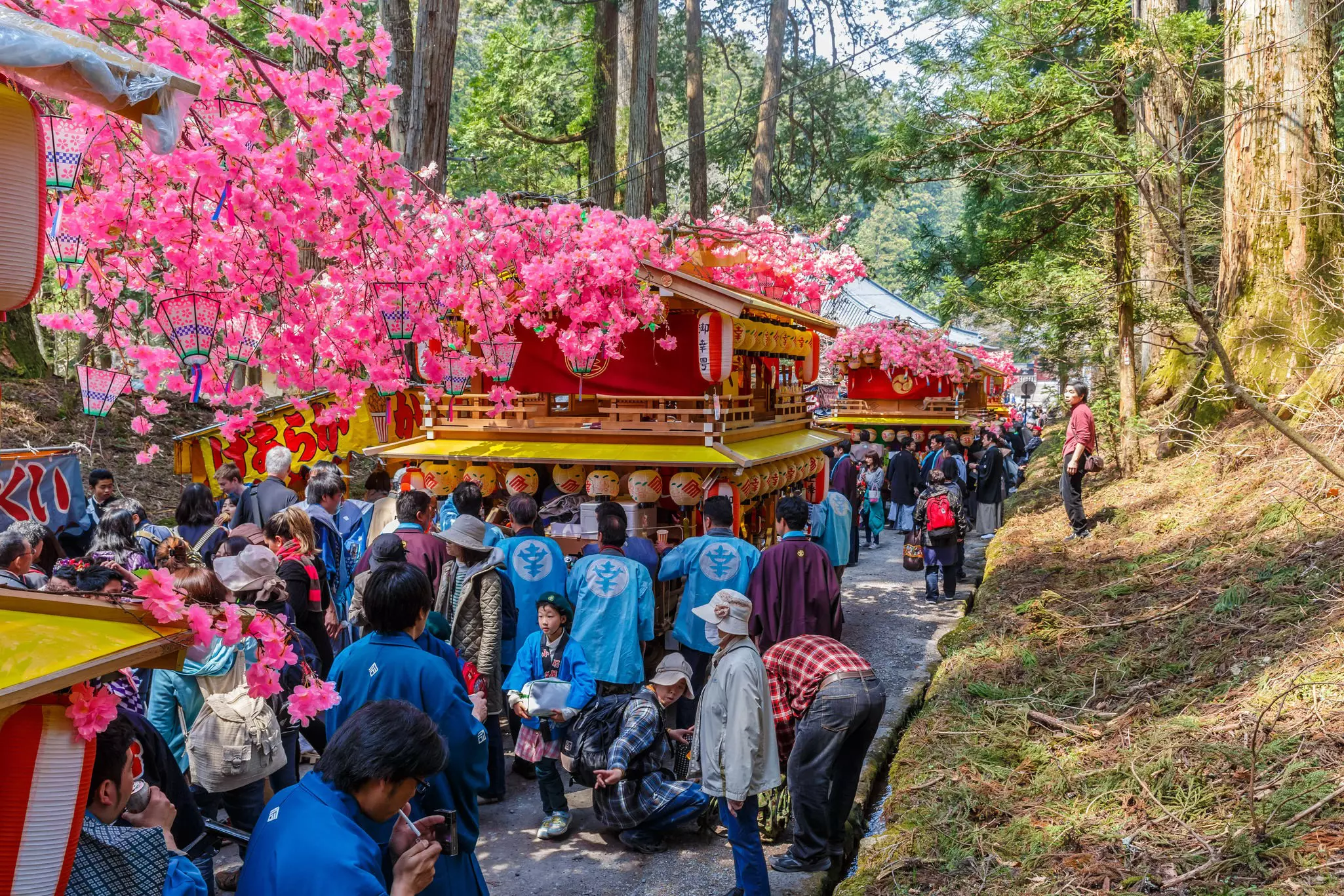 People of Nikko celebrate Yayoi festival in Nikko: a traditional event, which started in 767-770 © Tooykrub / Shutterstock