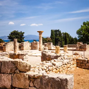 Greco-Roman archaeological sites of Ampurias (Empuries) in the Gulf of Roses, Catalonia, Spain.