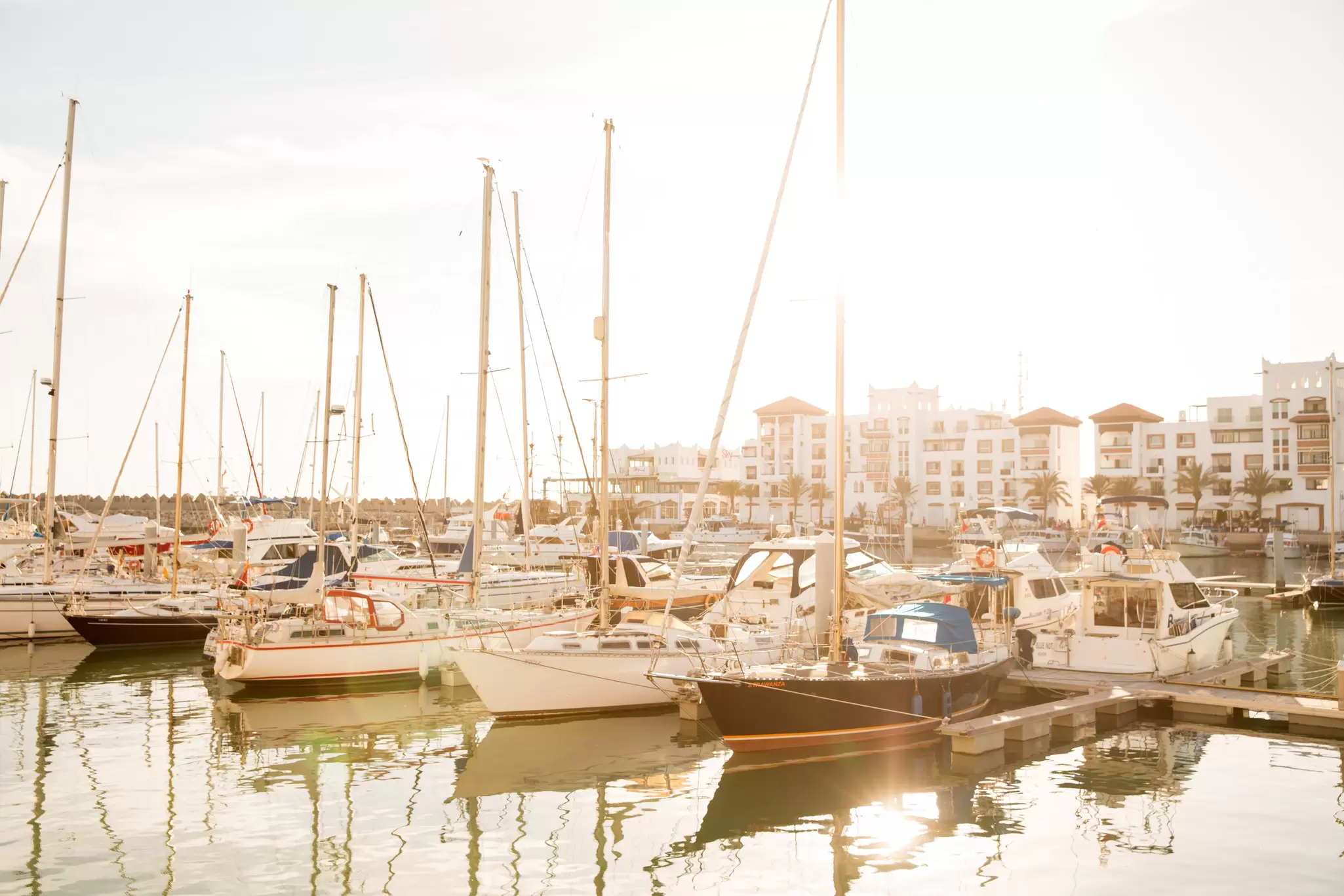 The marina in Agadir, Morocco. Tim E White/Getty Images