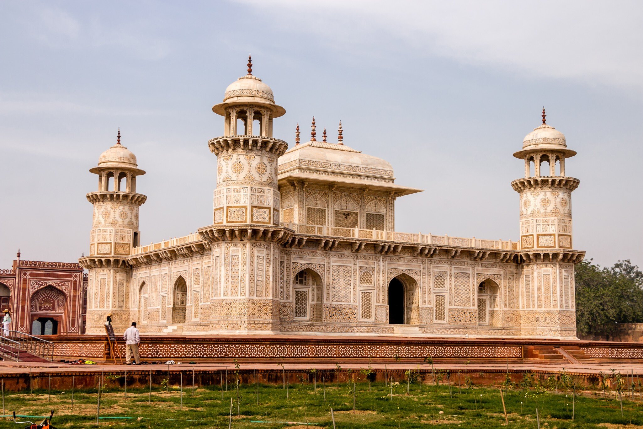 View of the Itimad-ud-Daulah in Agra, India.