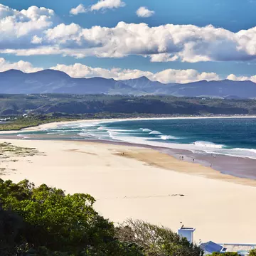 The beach at Plettenberg Bay,Garden Route