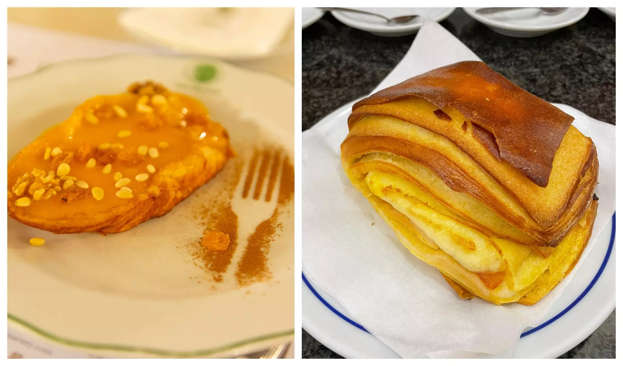 (L-R) Rabanadas, Portuguese-style French toast at Café Guarany; Lanche at Confeitaria Belo Mundo © Austin Bush/LonelyPlanet