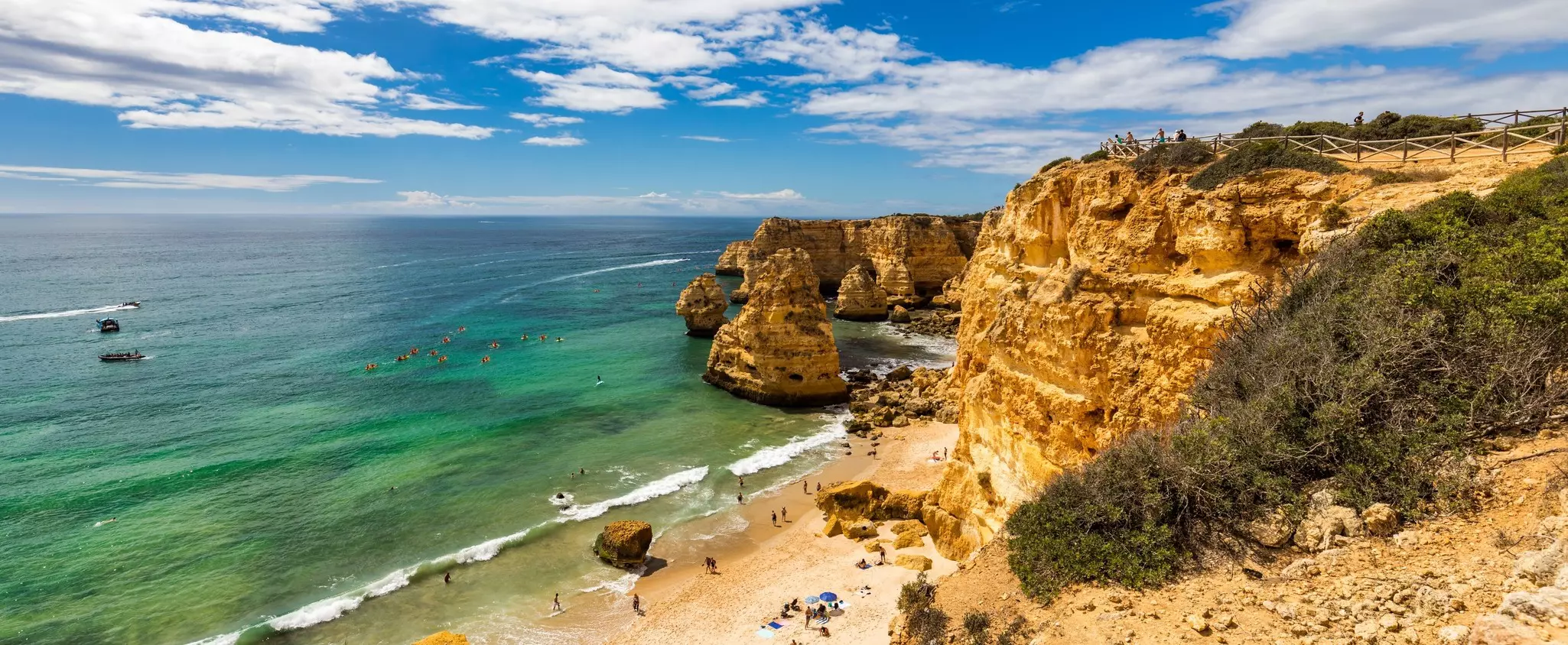 Praia da Marinha near Benagil in Portugal's Algarve. DaLiu/Shutterstock