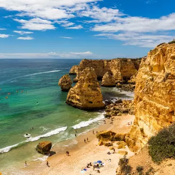 Praia da Marinha near Benagil in Portugal's Algarve. DaLiu/Shutterstock