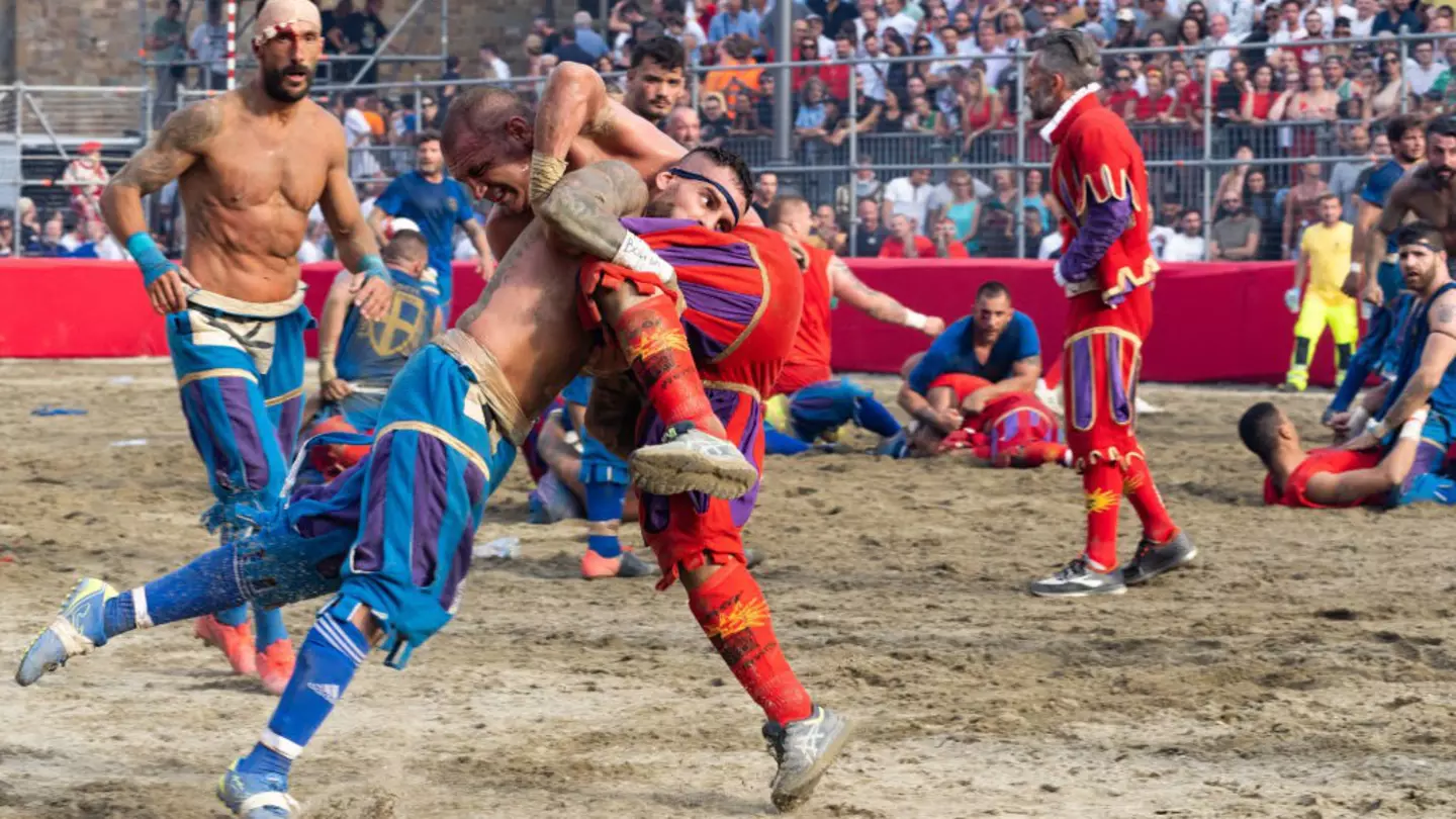 Nothing can quite prepare you for the reality of calcio storico in Florence © Megan Varner / Getty Images