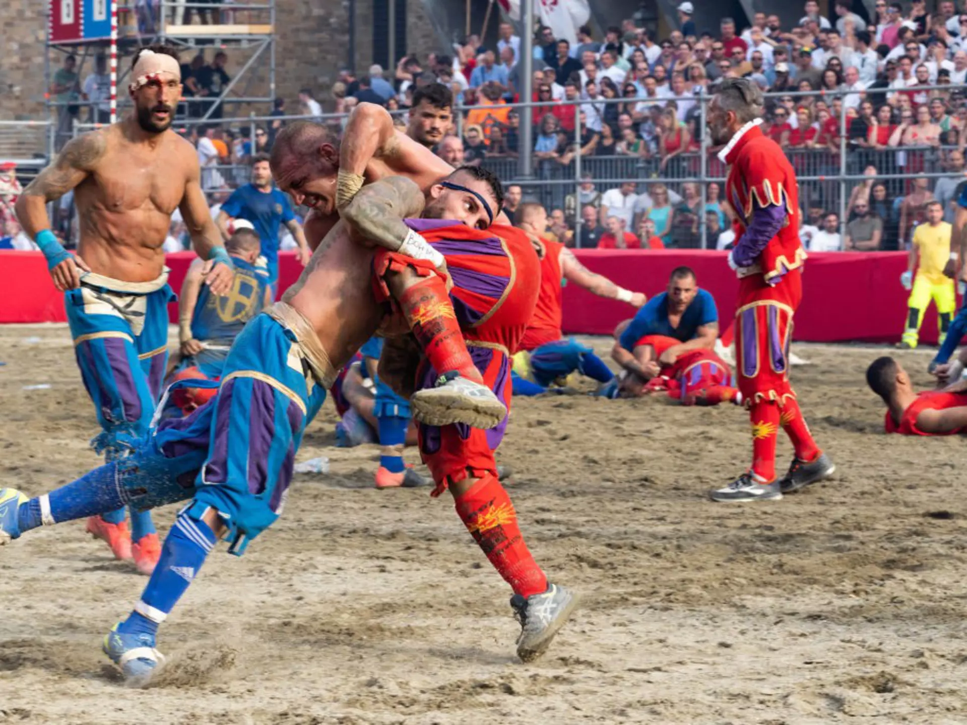 Nothing can quite prepare you for the reality of calcio storico in Florence © Megan Varner / Getty Images
