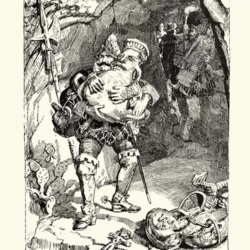 A sculpture of a black arm surrounded by flowers by Nick Cave