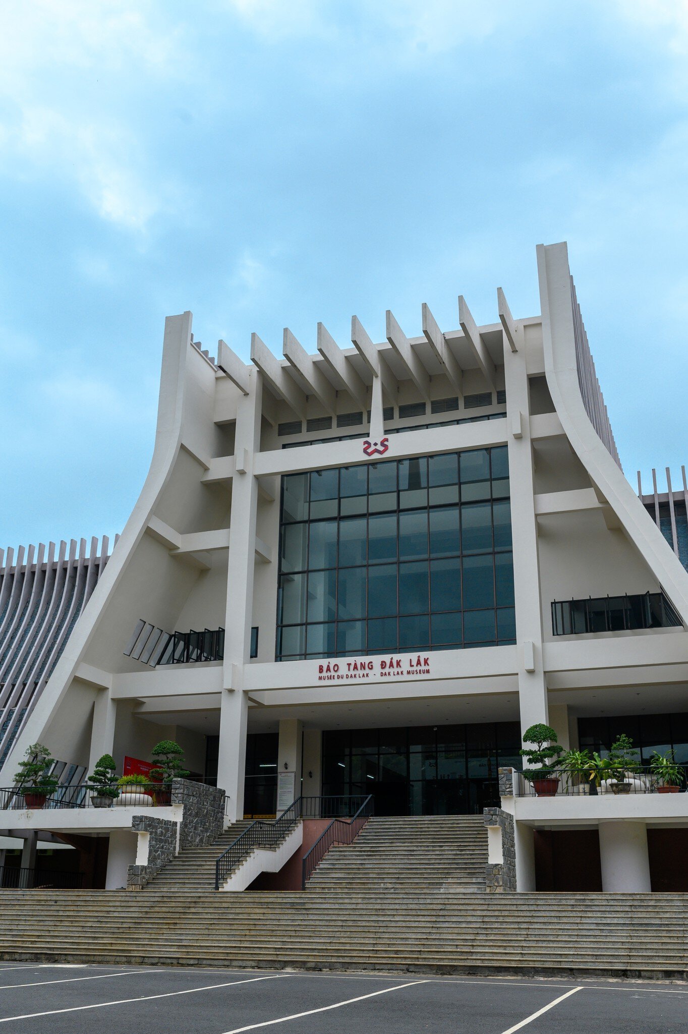 Exterior view of the Dak Lak Museum in Buon Ma Thuot, Vietnam.