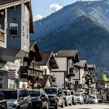 The Bavarian-style architecture of Leavenworth, Washington. Aaron J Soto/Shutterstock