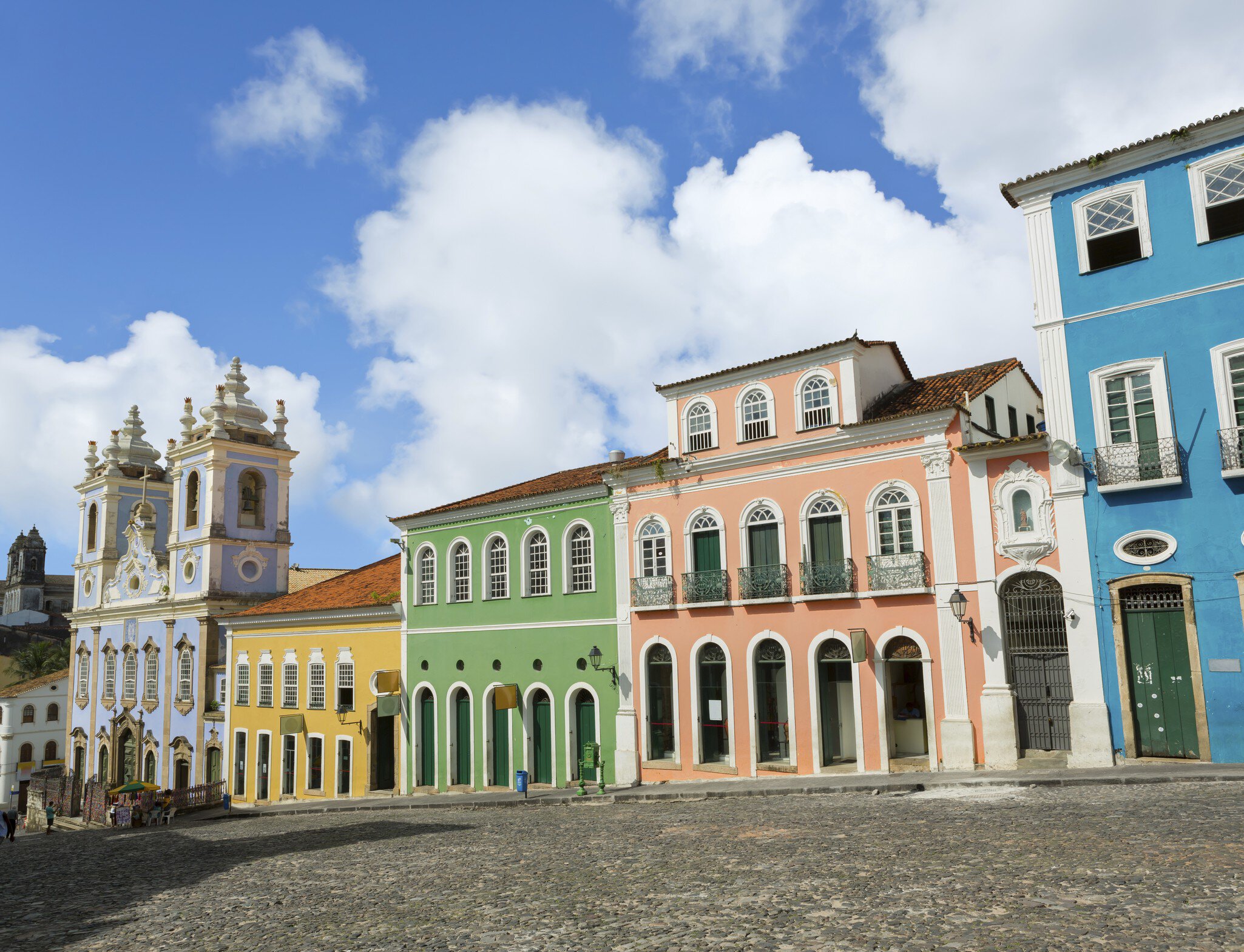 Salvador, Brazil, Bahia State, Pelourinho, South America, Church of Nosso Senhor do Bonfim, touristic place, Northeastern Brazil, Built Structure, Street, Building Exterior, Architecture And Buildings, Window, Sky, Facade, Front View, colourful, horizontal, panorama
Brazil Salvador - Pelourinho with the famous Church of Nosso Senhor do Bonfim ( Portuguese: Igreja de Nosso Senhor do Bonfim ) on the left side.Stitched Panorama photo
CLEARED FOR DIGITAL USE ONLY -